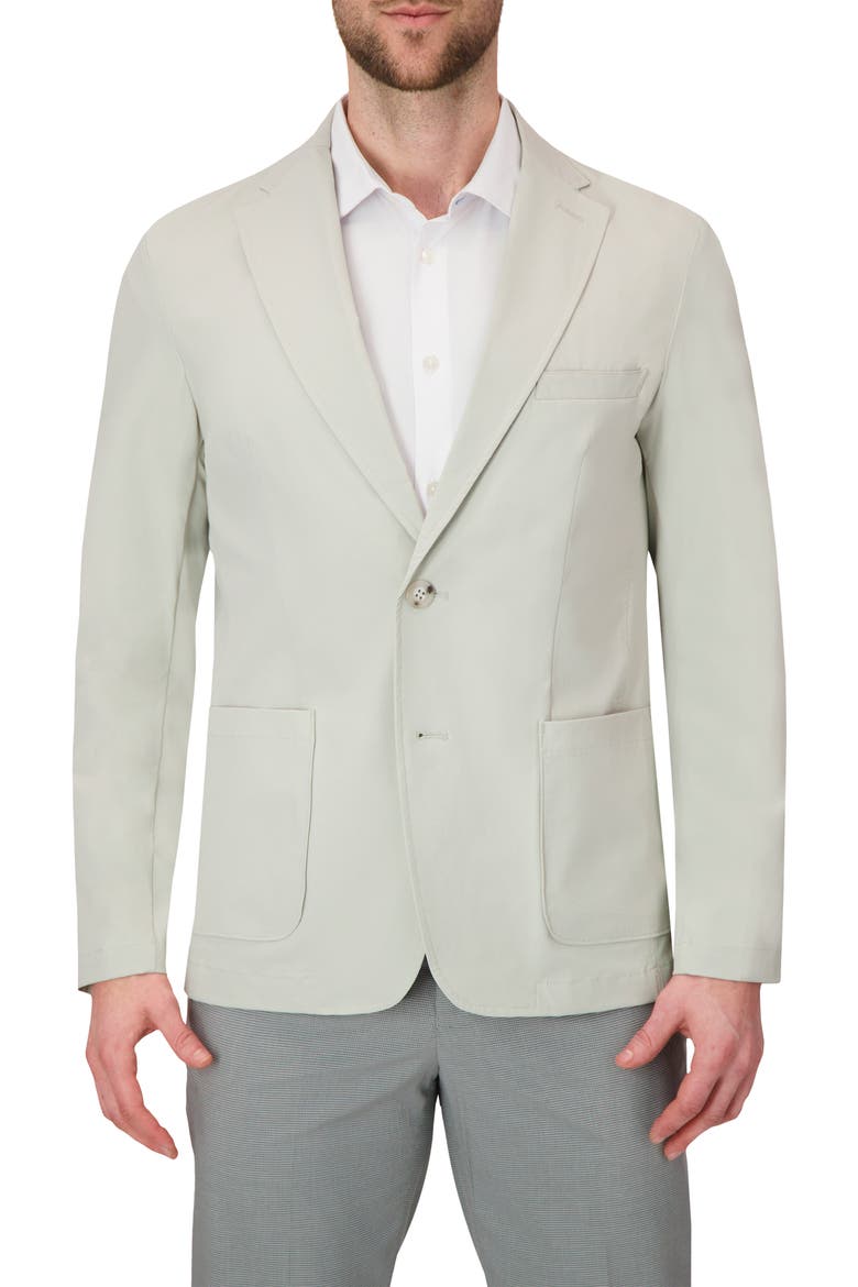Packable Woven Tech Jacket, Main, color, STONE