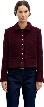 GERARD DAREL Cropped Long Sleeve Jacket
