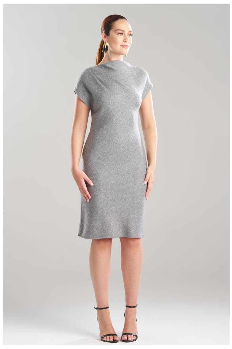 Double Knit Double Knit Dress, Main, color, Heather Grey