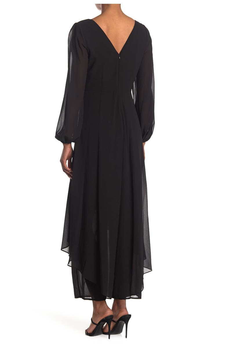 Marina Chiffon Overlay Jumpsuit Dress, Alternate, color, 