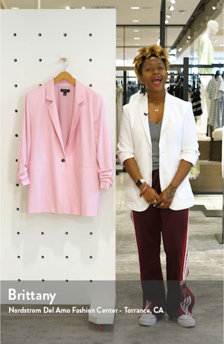 Ruched Sleeve Blazer, sales video thumbnail