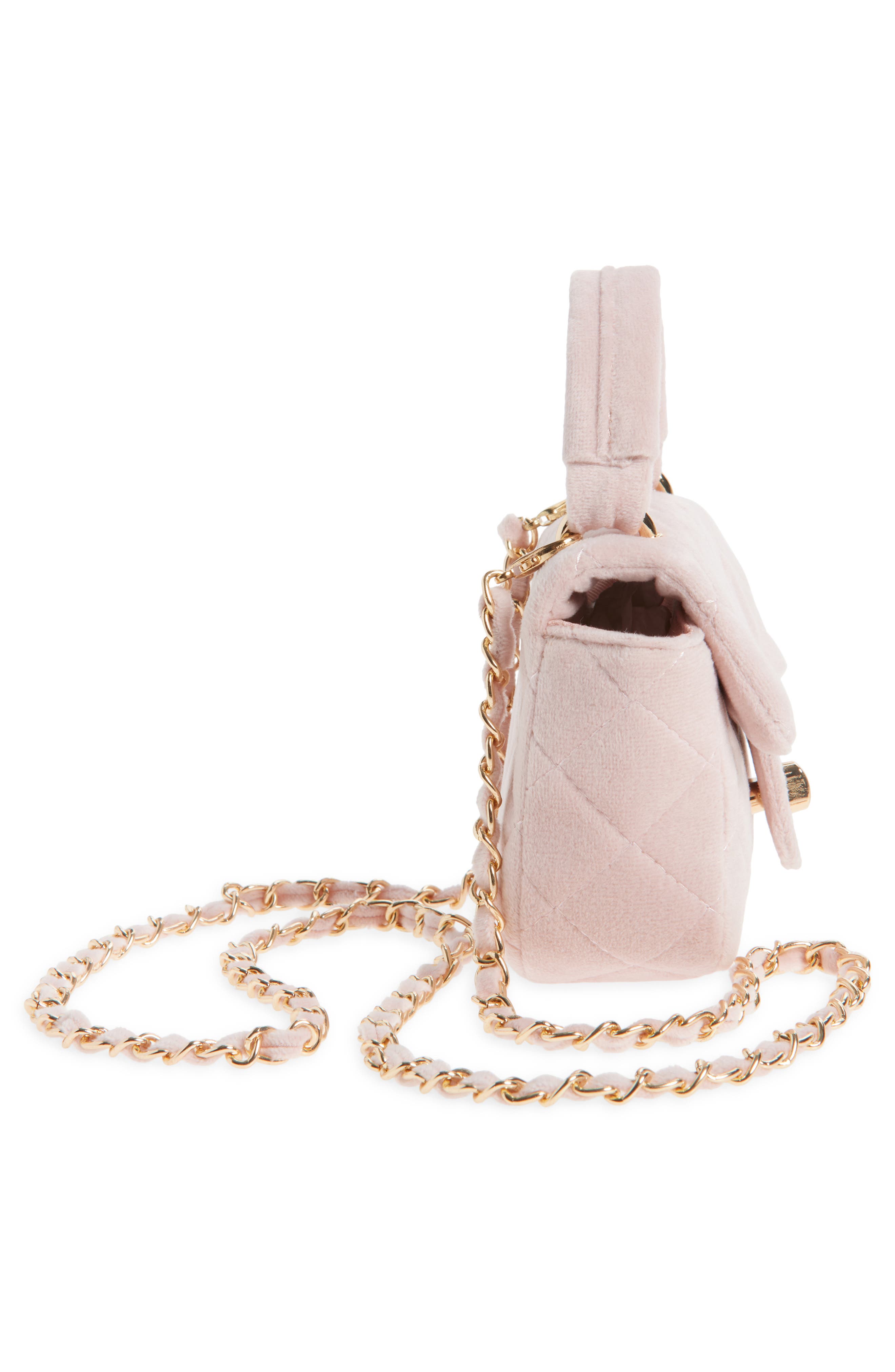 Ruby & Ry Kids' Quilted Top Handle Bag, Alternate, color, Pink