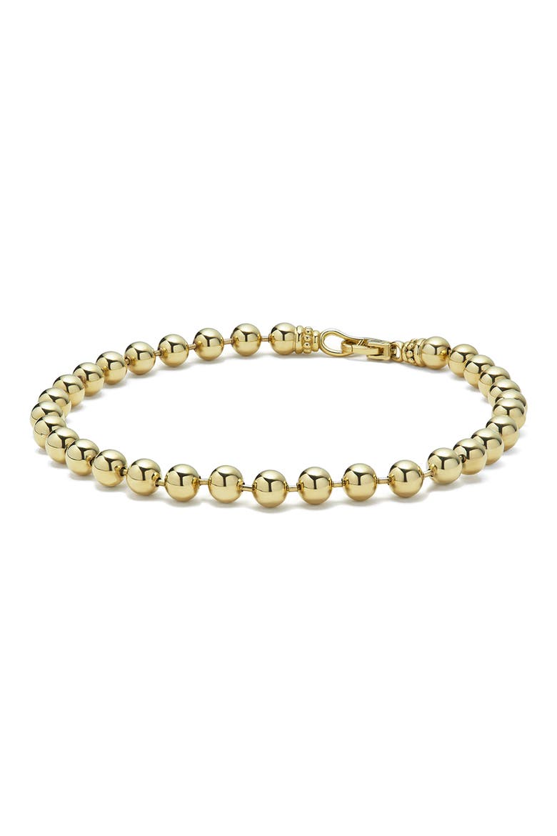 Men's 18K Gold Anthem 5mm Ball Chain Bracelet, Alternate, color, GOLD