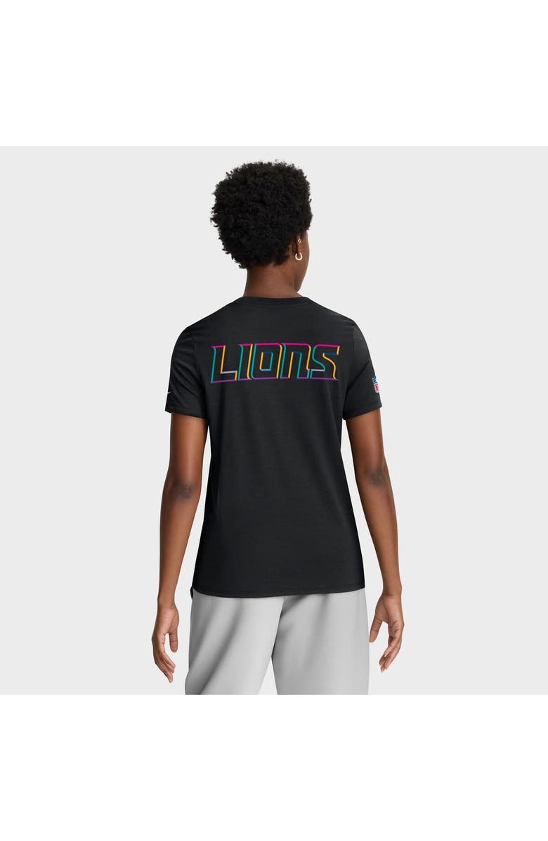 Nike Women's Nike Black Detroit Lions 2025 NFL Crucial Catch Tri-Blend Dri-FIT T-Shirt, Alternate, color, Black