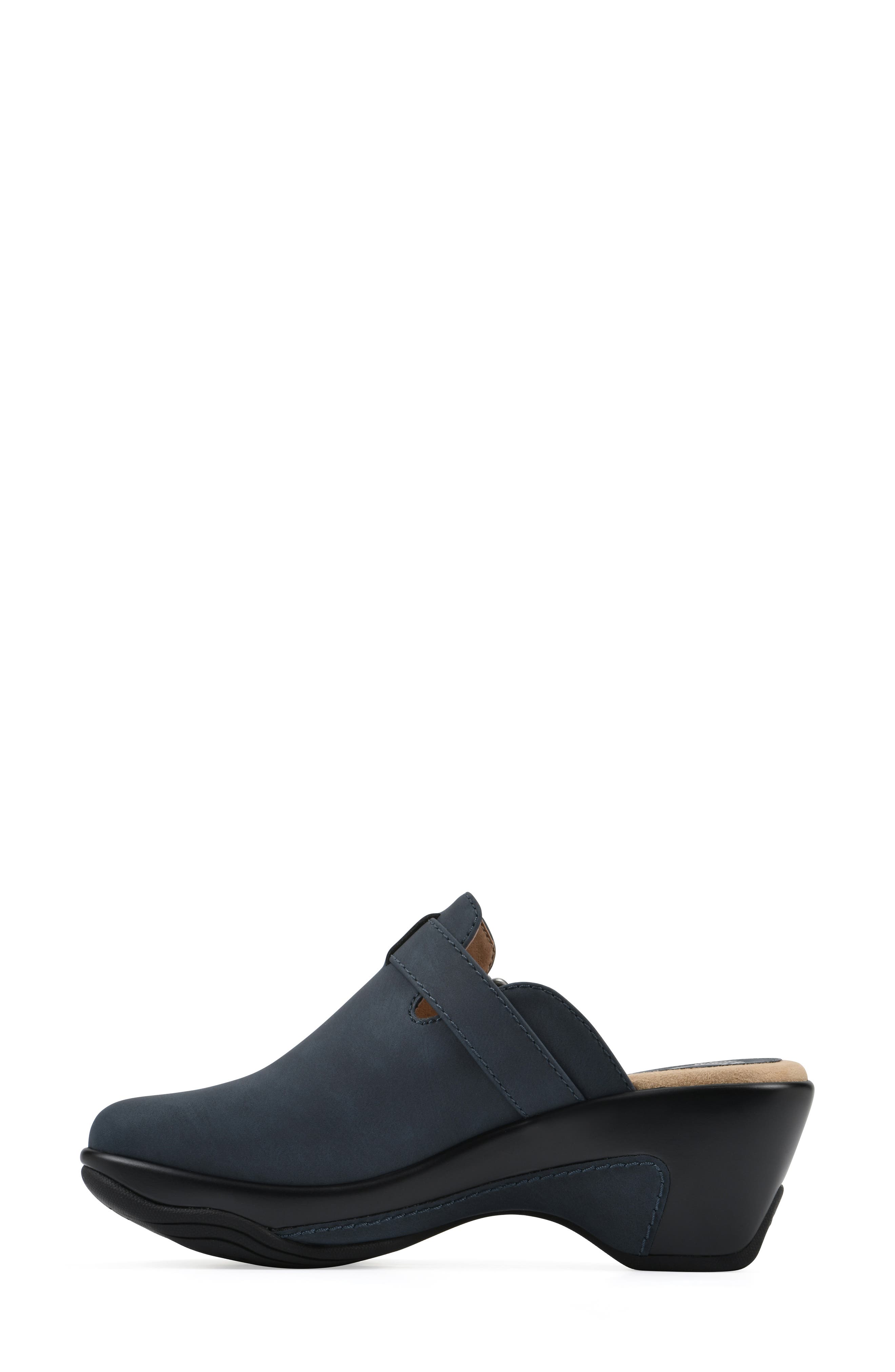 Viewed Mule, Alternate, color, NAVY SMOOTH