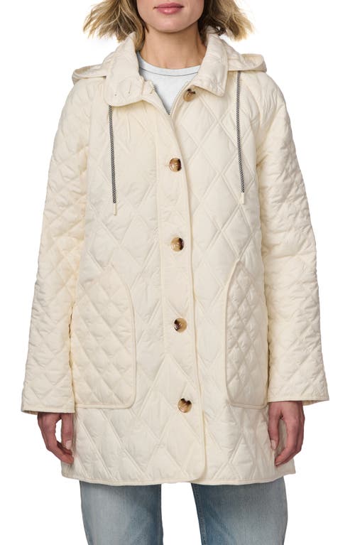 BERNARDO BERNARDO DIAMOND QUILTED HOODED LINER JACKET