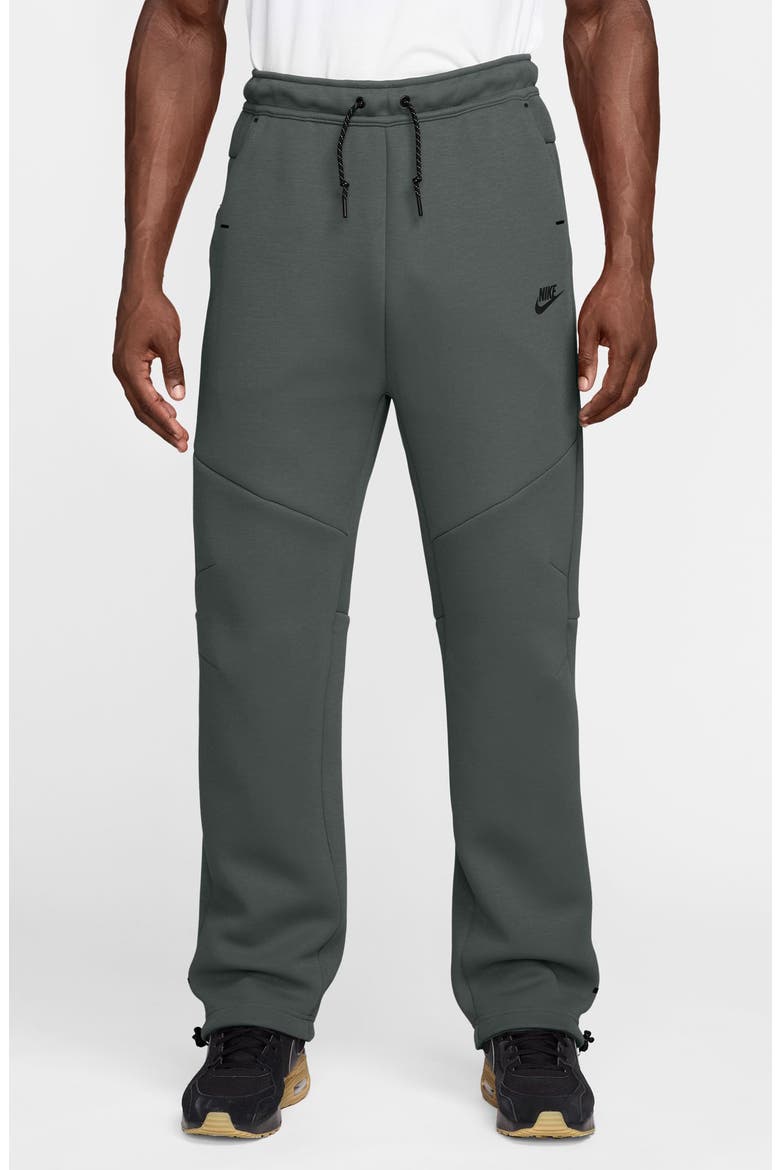Tech Fleece Open Hem Sweatpants, Main, color, CAMO GREEN/ BLACK