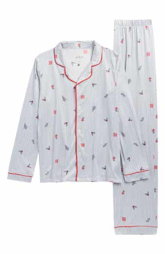 Kids' Holiday Stripe Fitted Two-Piece Pajamas