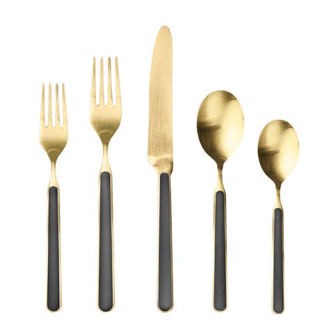 Fantasia Ice Gold Flatware  Set - 5 Pieces