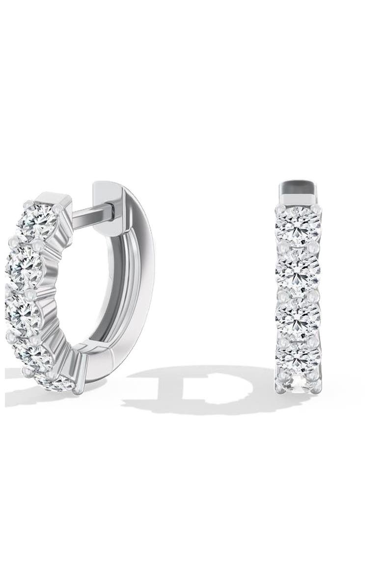 Classic Round 1.00CTW Lab Diamond Hoop in 14K, Main, color, Yellow Gold