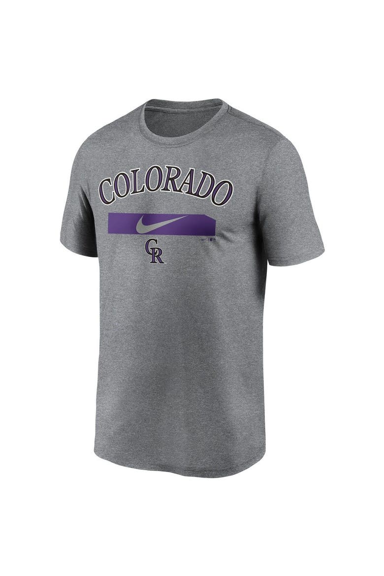 Men's Nike Gray Colorado Rockies City Legend Practice Performance T-Shirt, Alternate, color, Gray