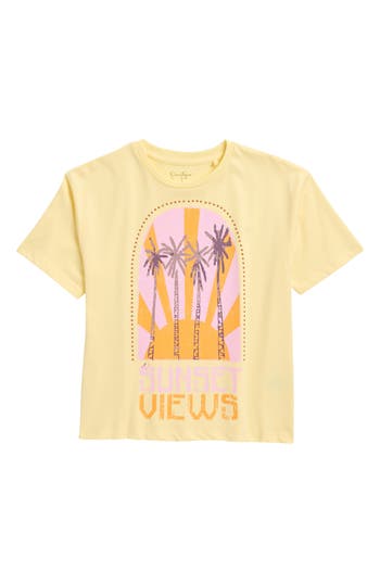 JESSICA SIMPSON JESSICA SIMPSON KIDS' OVERSIZE GRAPHIC T-SHIRT