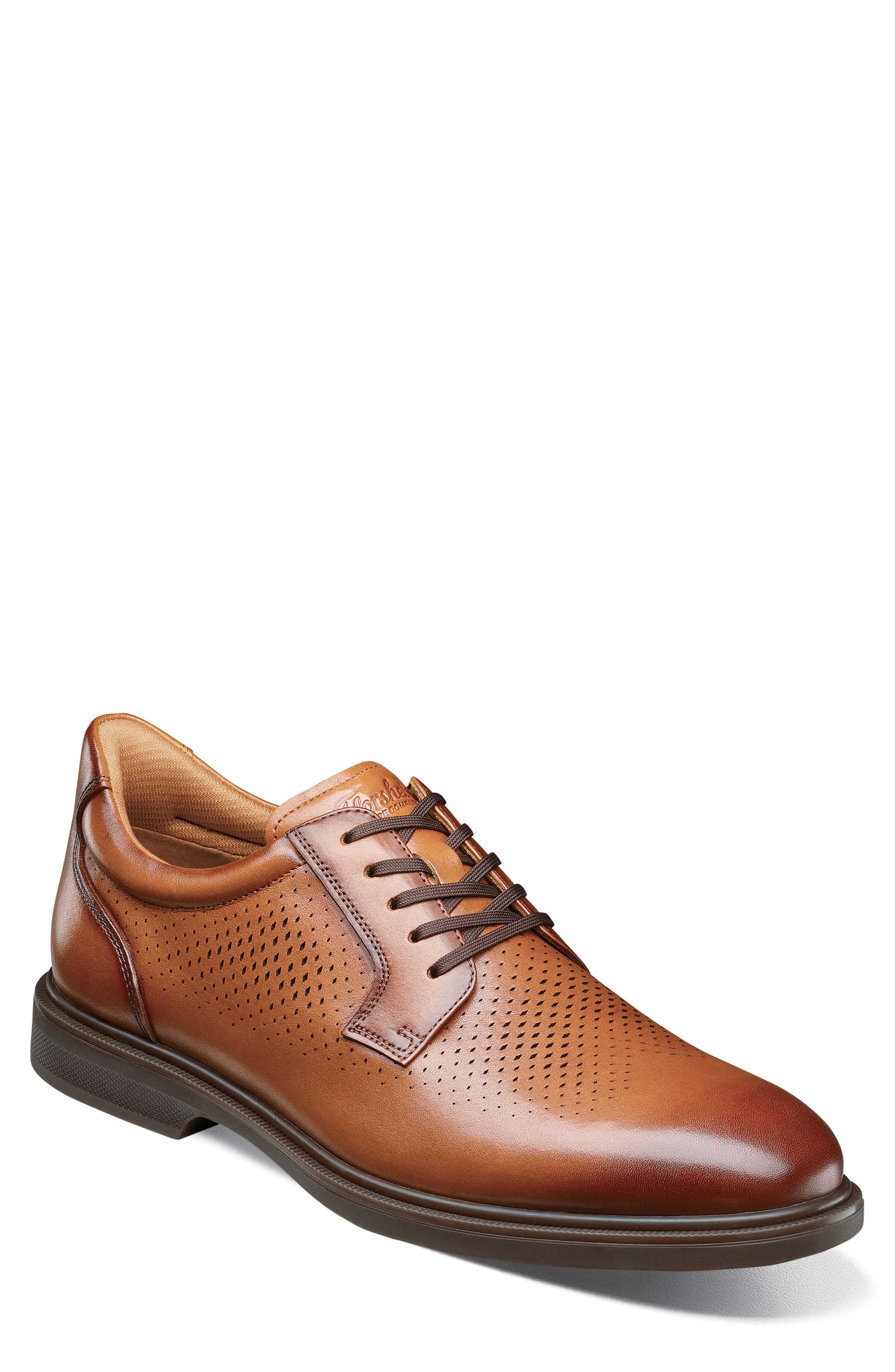Highrise Perforated Oxford, Main, color, COGNAC