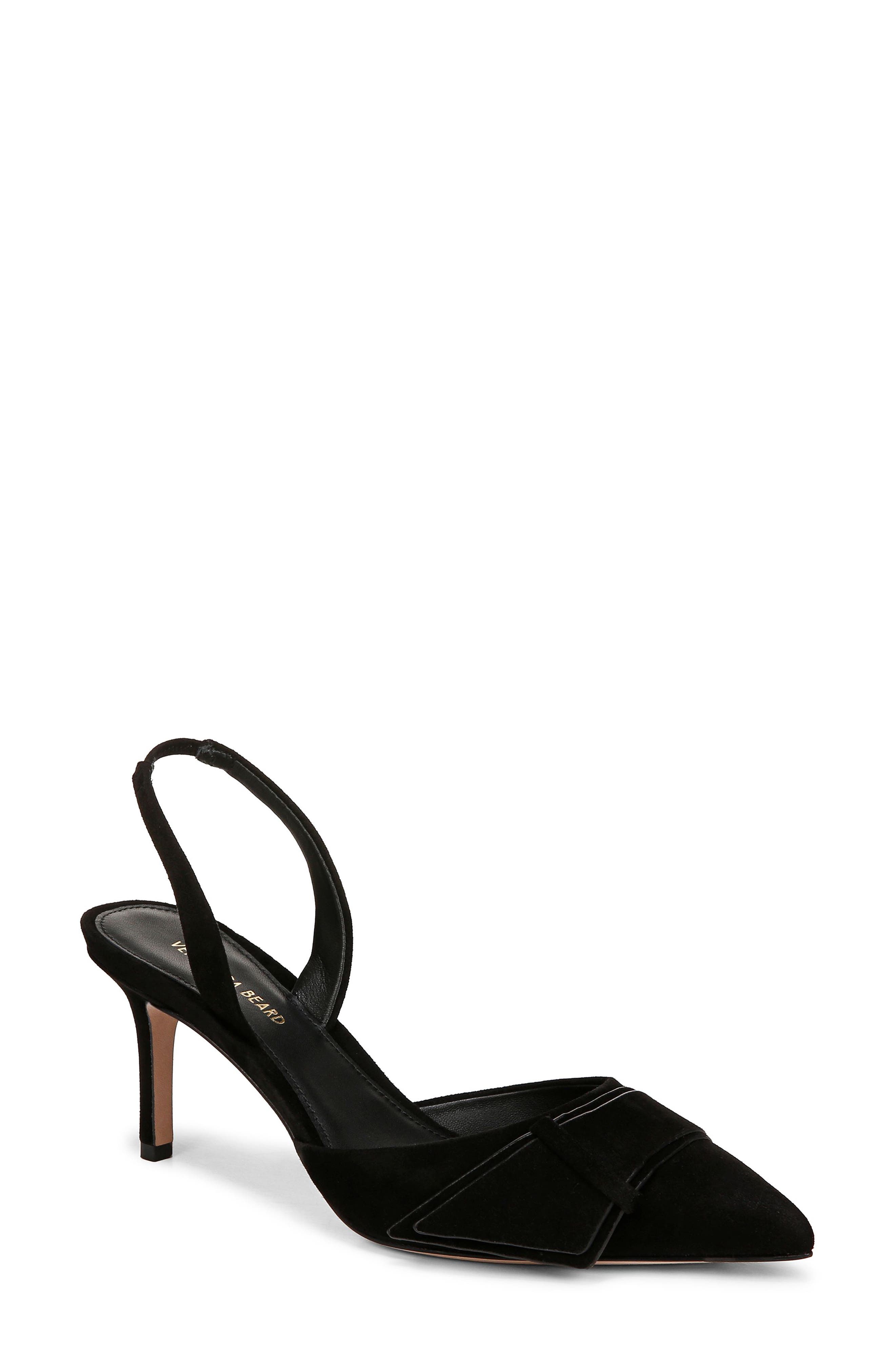 Veronica Beard Lisbeth Slingback Pointed Toe Pump, Main, color, Black