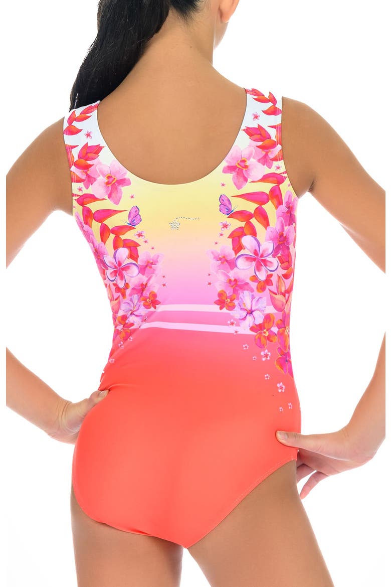 Coral Crush Leotard, Alternate, color, Orange