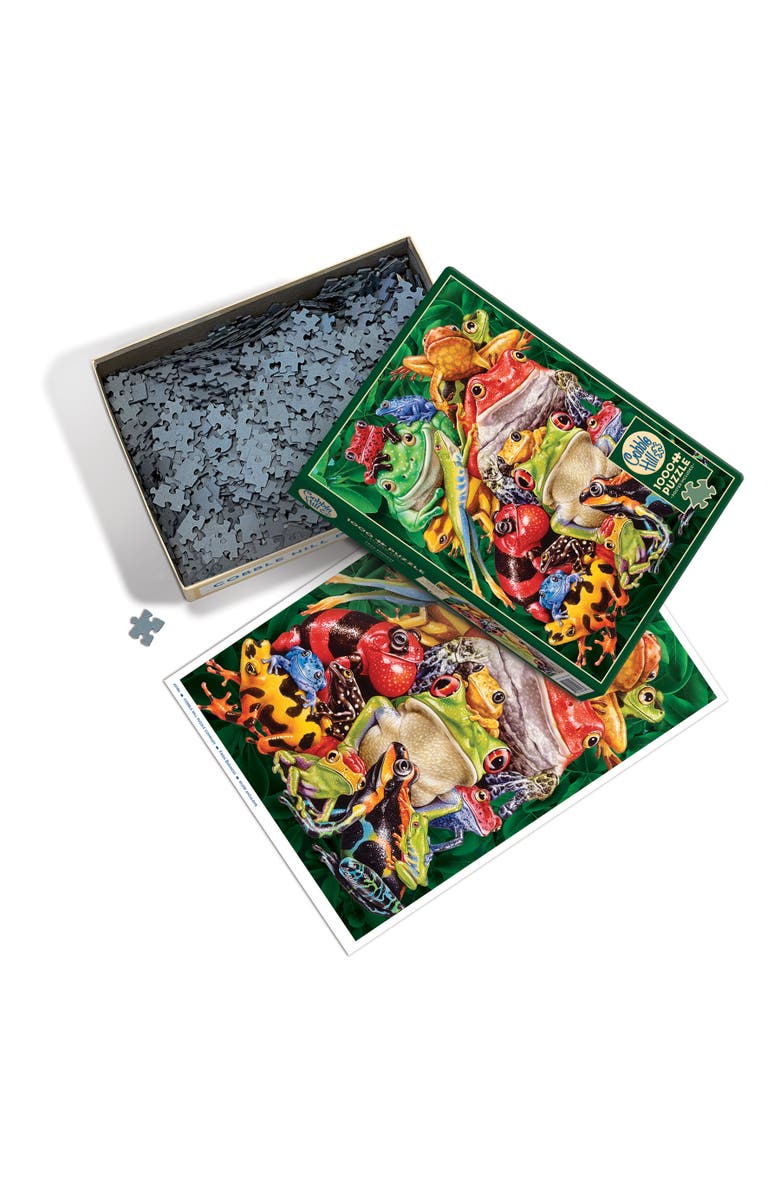 Cobble Hill Frog Business 1000 Piece Puzzle, Alternate, color, Multicolored