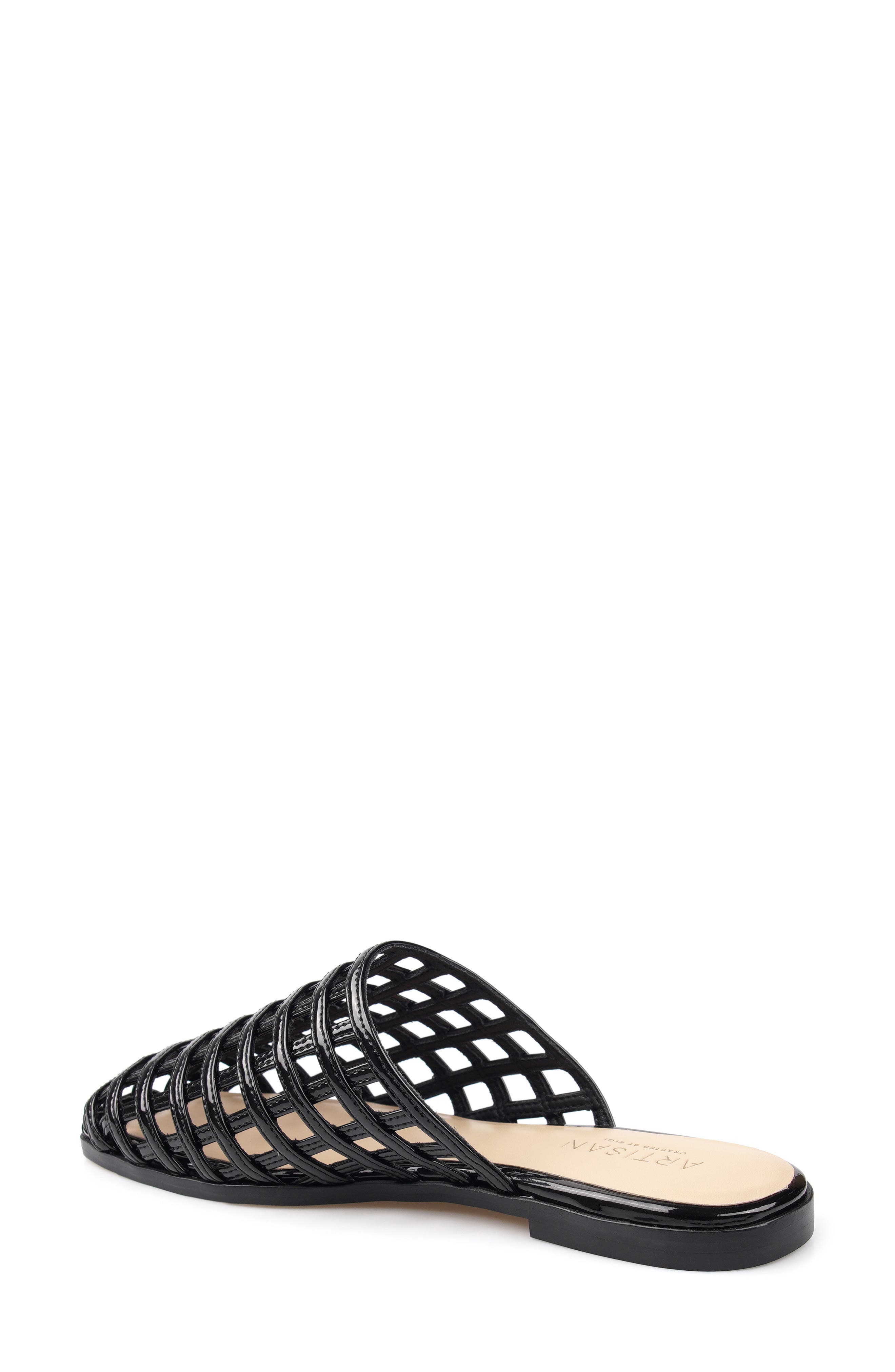 Shiraz Faux Leather Mule, Alternate, color, BLACK LEATHER