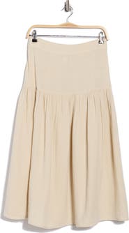 Caslon® Cotton Gauze Tiered Midi Skirt