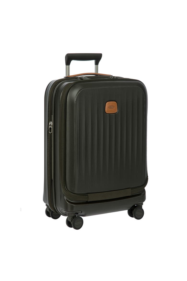 Taormina Hardside Expandable 21" Carry On Spinner Luggage with Pocket, Alternate, color, Olive