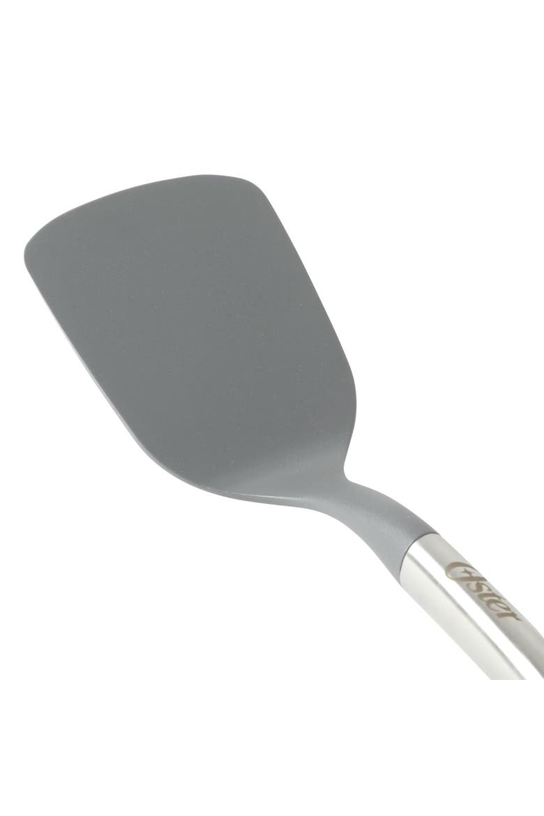 13 Inch Nylon Turner With Stainless Steel Handle, Alternate, color, Silver