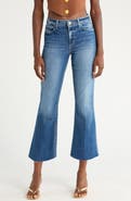 L'AGENCE Kendra Raw Hem Crop Flare Jeans