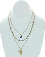 OLIVIA WELLES Riva Chain & Charm Necklaces - Set of 3