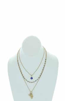 OLIVIA WELLES Riva Chain & Charm Necklaces - Set of 3