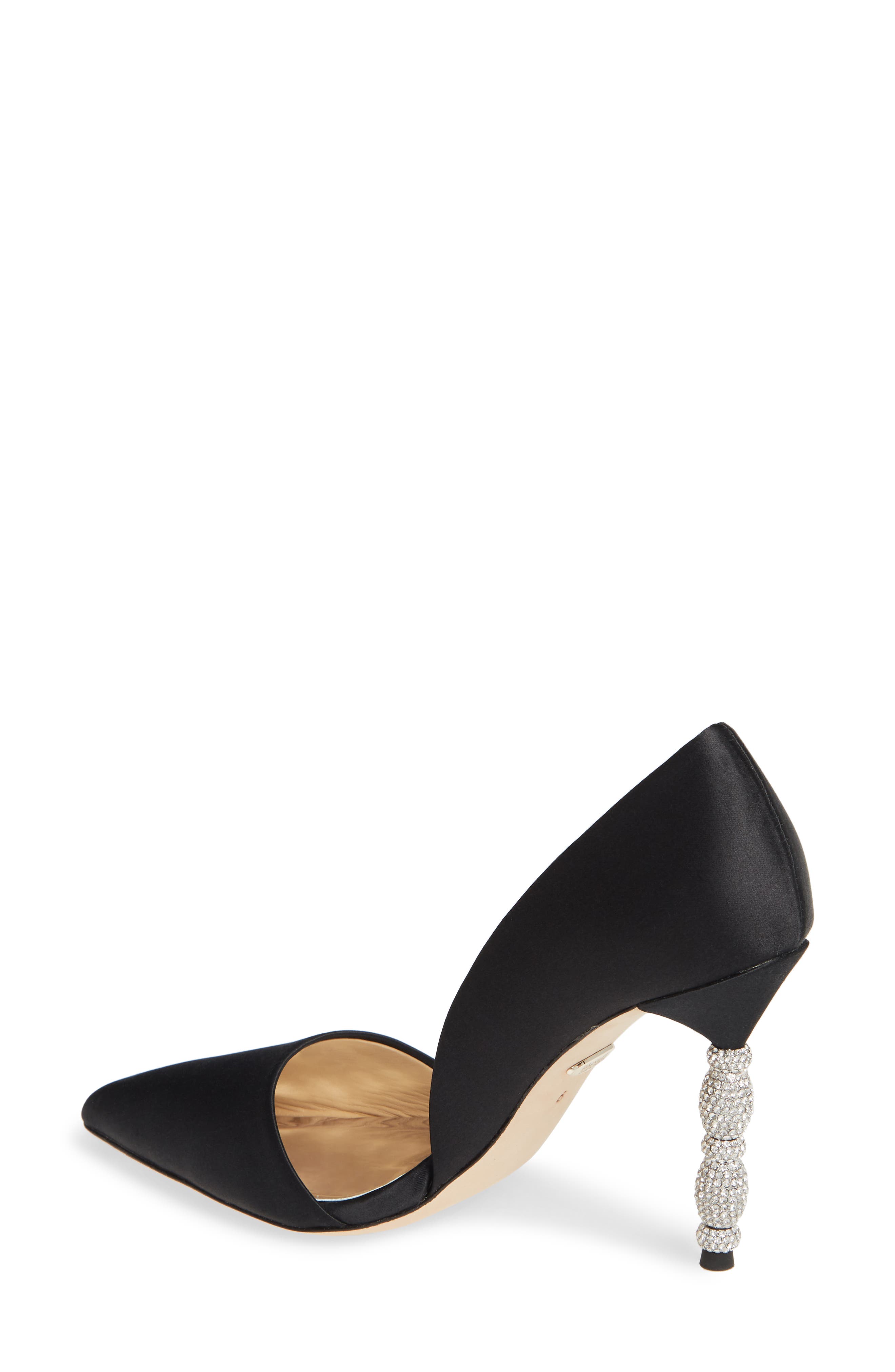 Badgley Mischka Collection Badgley Mischka Emily Crystal Heel Pointed Toe Pump, Alternate, color, 