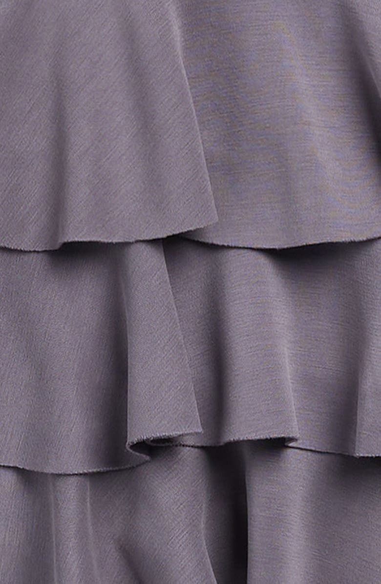 Walking on Sunshine Kids' Cloud Luxe Ruffle Skirt, Alternate, color, Charcoal