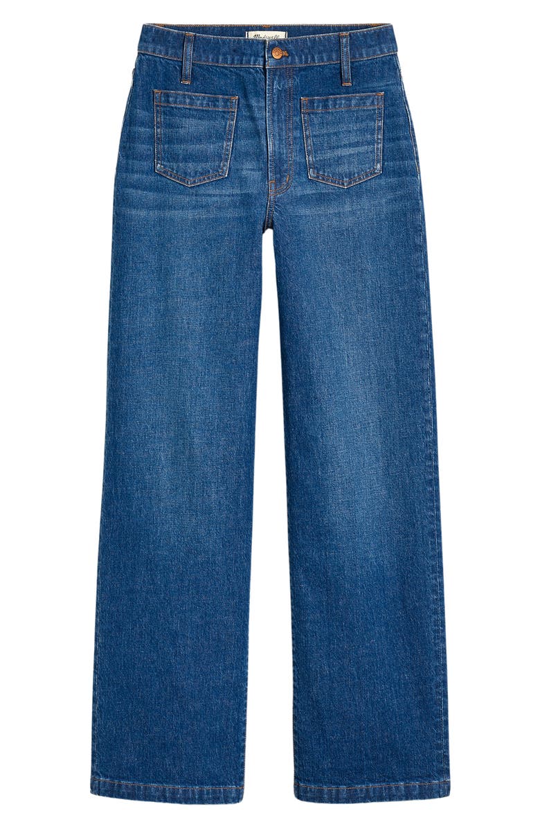 Madewell The Perfect Vintage Patch Pocket Wide Leg Jeans, Alternate, color, Caronia Wash