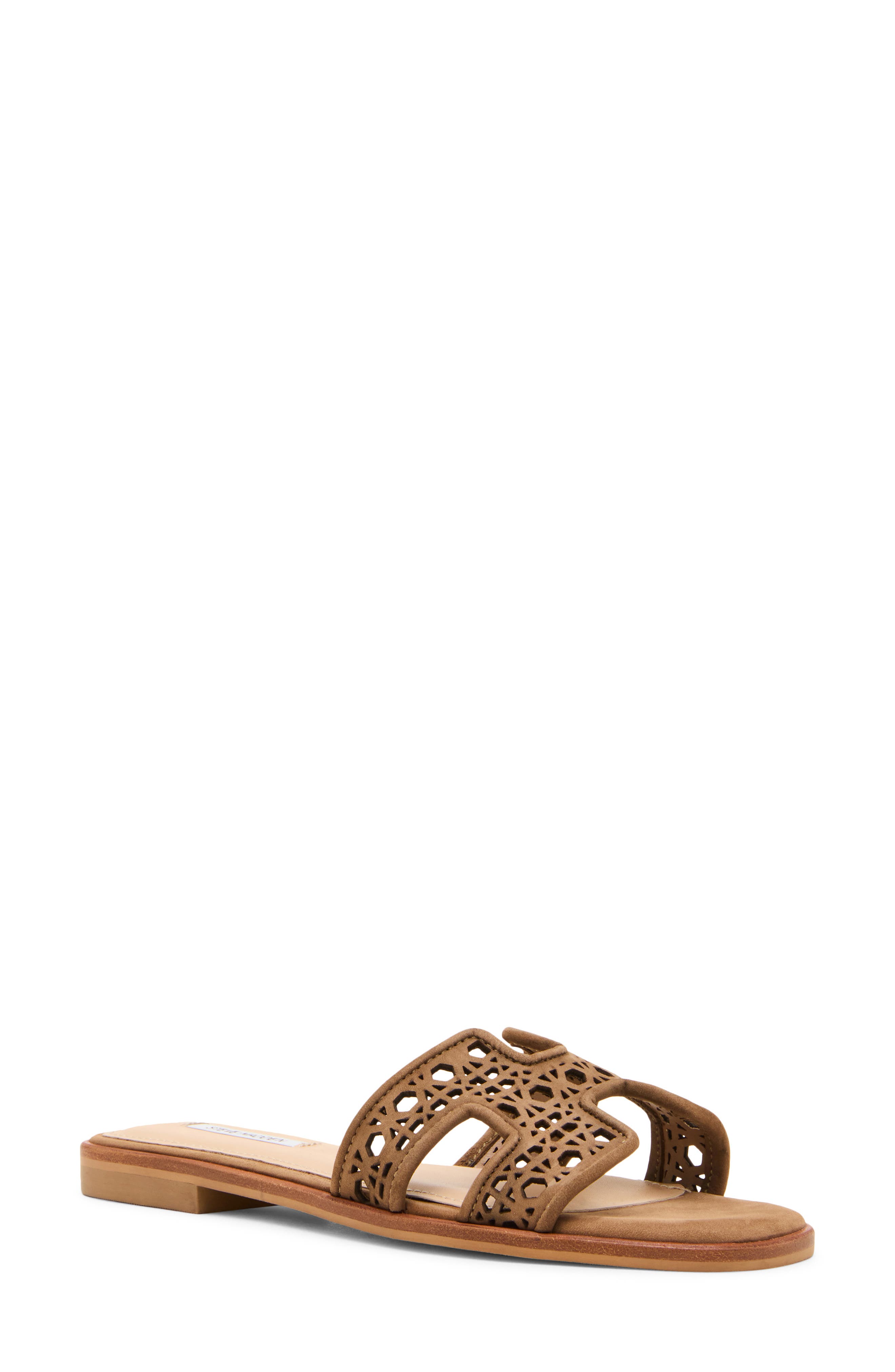Haydn Slide Sandal, Main, color, TAUPE NUBUCK