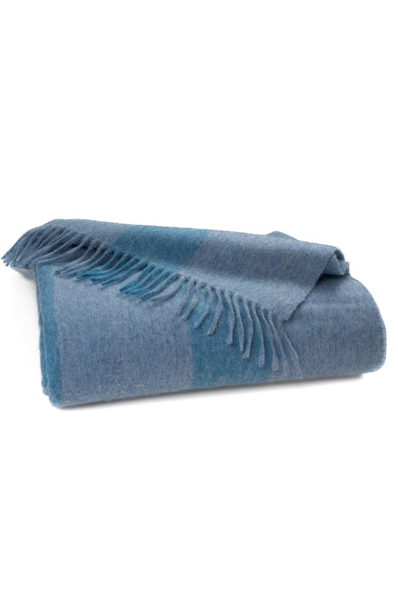 Prince of Scots Southampton Home Merino Wool Cabana Stripe, Alternate, color, Blue