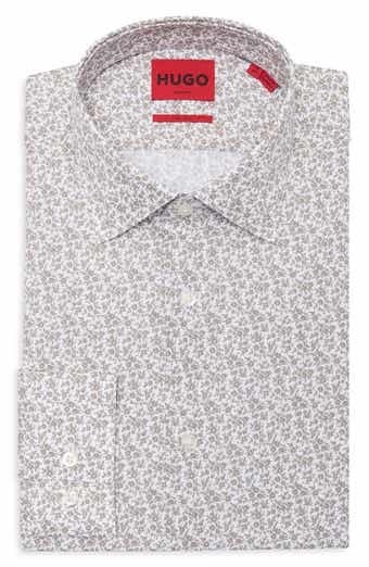 Valerio Ditsy Print Easy Iron Cotton Dress Shirt