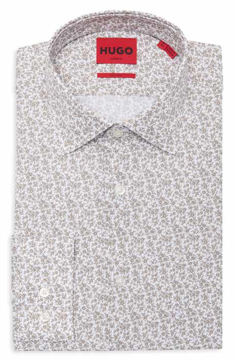 Valerio Ditsy Print Easy Iron Cotton Dress Shirt