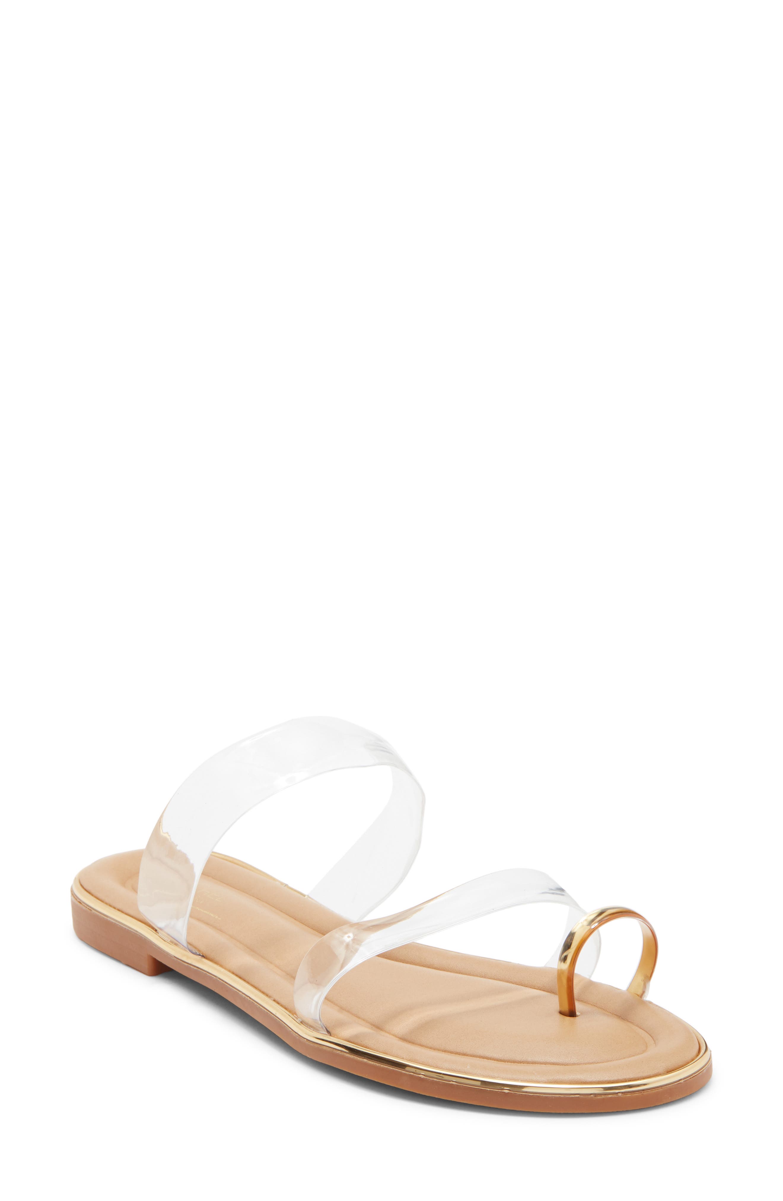 RACHEL Rachel Roy Boca Slide Sandal, Main, color, Clear