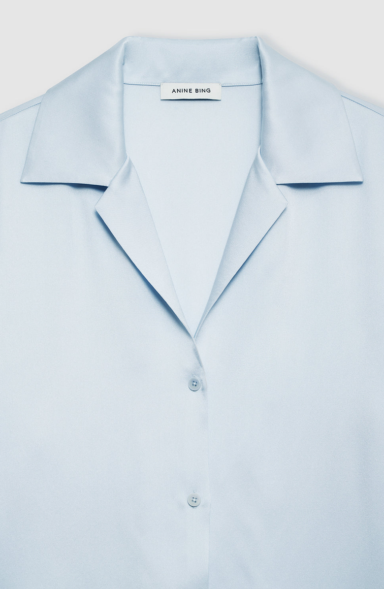 ANINE BING Bethany Shirt, Alternate, color, Pale Blue