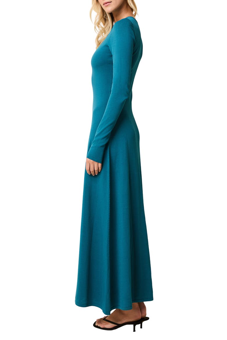 The Dora Long Sleeve Sweater Dress, Alternate, color, NOCTURNAL BLUE
