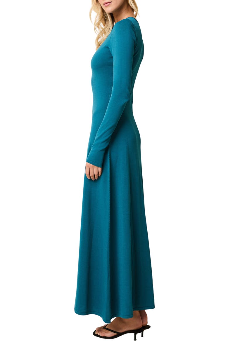 Solid & Striped The Dora Long Sleeve Sweater Dress, Alternate, color, Nocturnal Blue