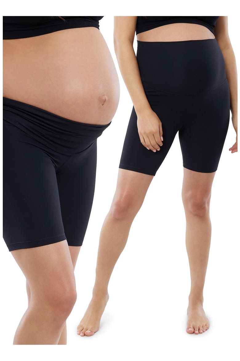 2-Pack Maternity Bike Shorts, Alternate, color, BLACK