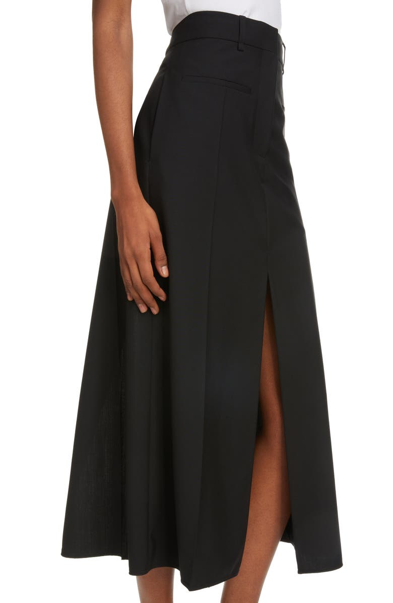 Victoria Beckham Tailored Wool Midi Skirt, Alternate, color, 