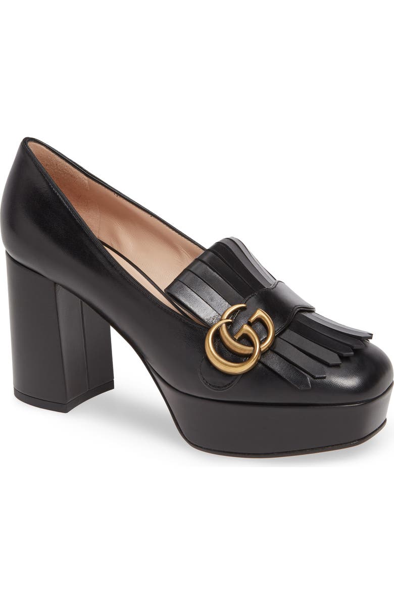Gucci Kiltie Fringe Platform Pump, Main, color,