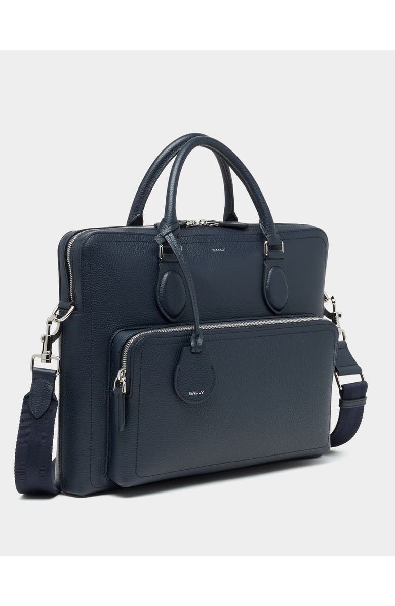 Bally Capitol Briefcase in Bovine Leather, Alternate, color, Blue