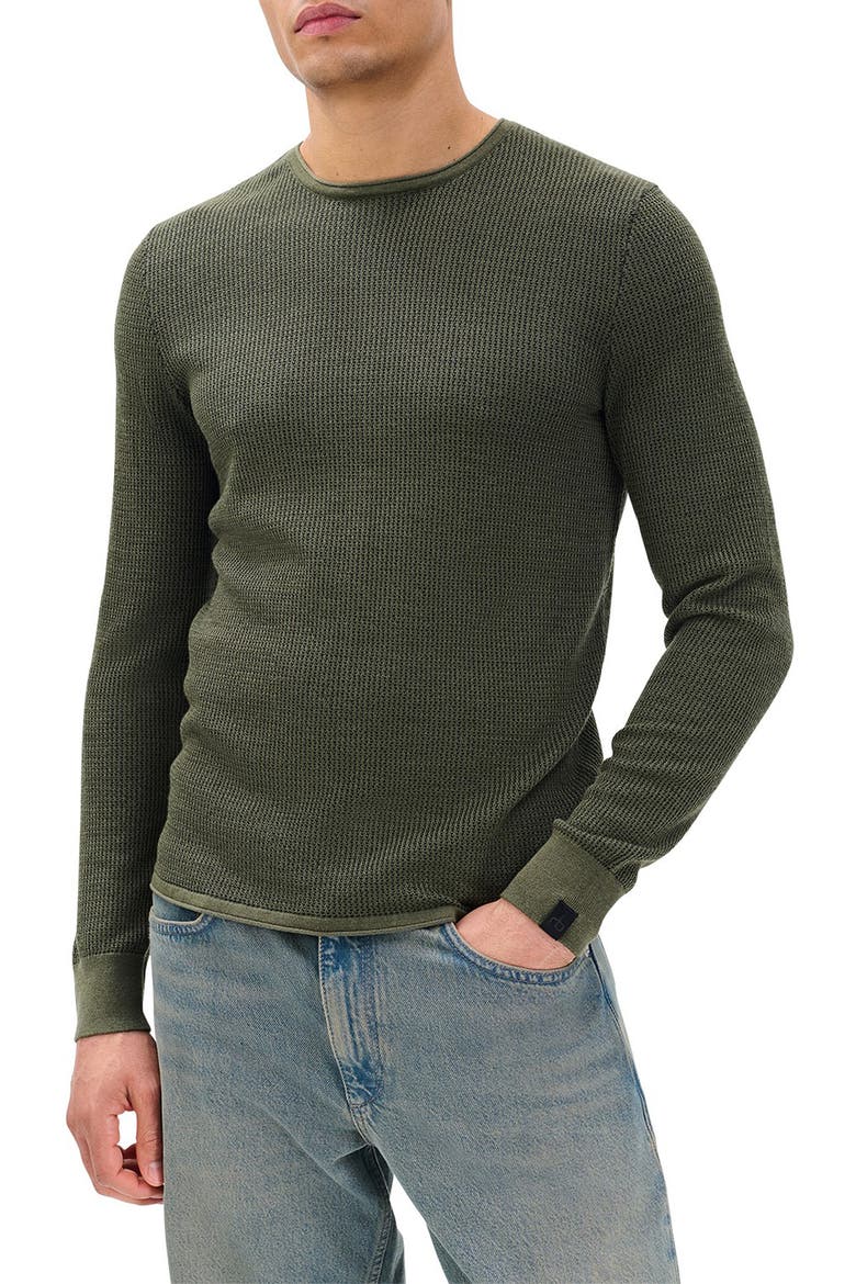 Gregory Crewneck Sweater, Main, color, DARK GREEN