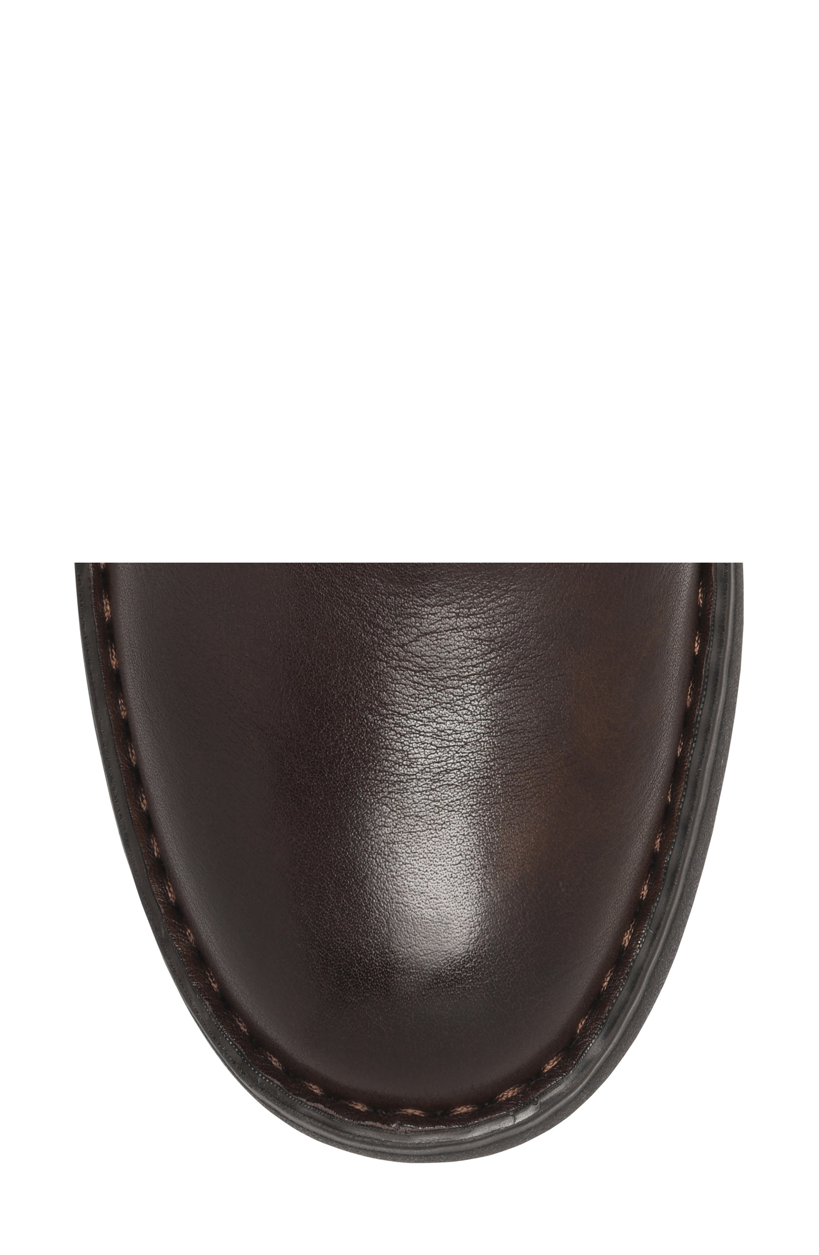 Violette Knee High Leather Boot, Alternate, color, CHOCOLATE SUEDE