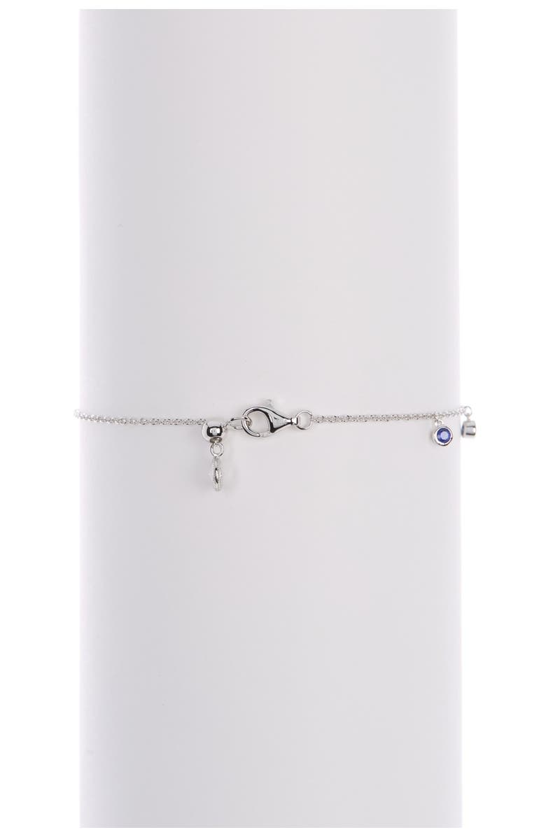 Lafonn September Birthstone Sterling Silver Sapphire Bracelet, Alternate, color, 