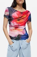 Desigual Floral Print Graphic T-Shirt