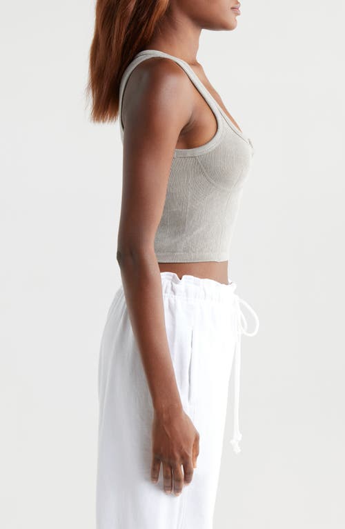 Free People Go To Henley Camisole In Washed Nordic Trail