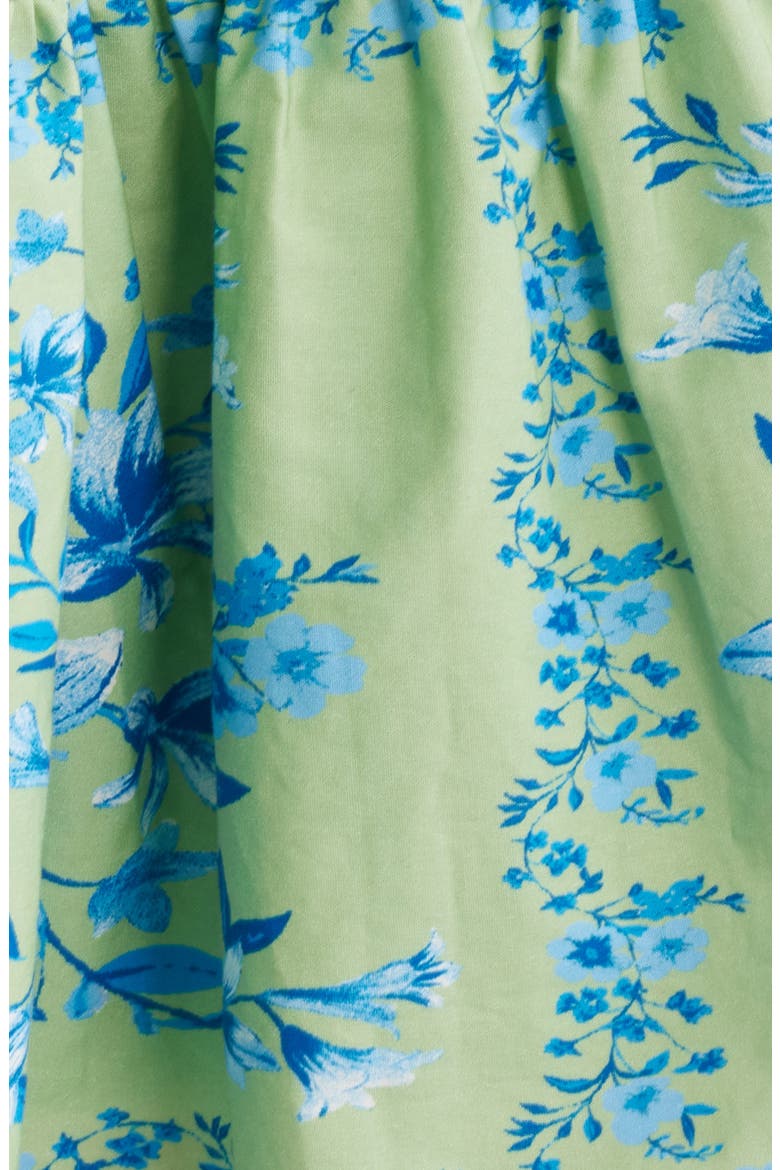 Print Cotton Minidress, Alternate, color, MINT BLUE