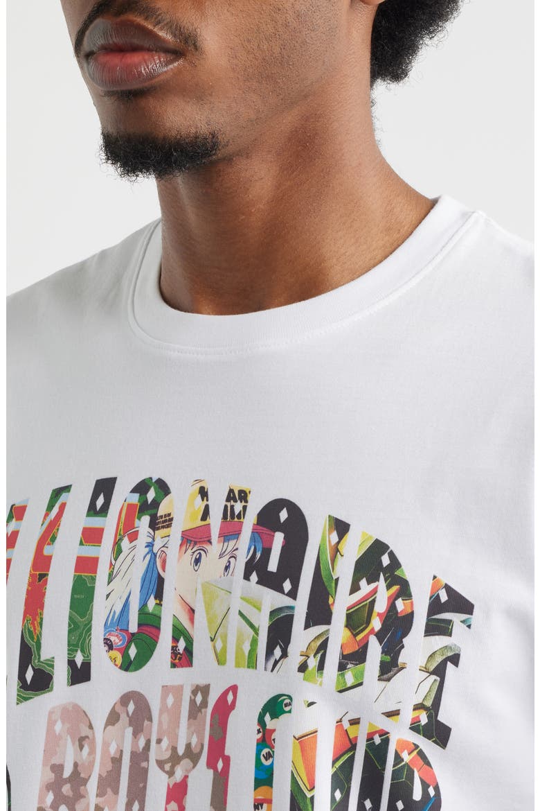 Curve Collage Cotton Graphic T-Shirt, Alternate, color, WHITE