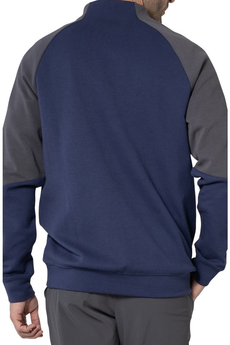 Crown Midlayer Quarter Zip Pullover, Alternate, color, NAVY/ CHARCOAL